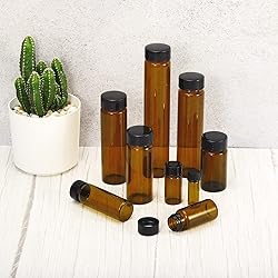 PATIKIL 40mL Reagent Media Bottle, 10 Pack Round