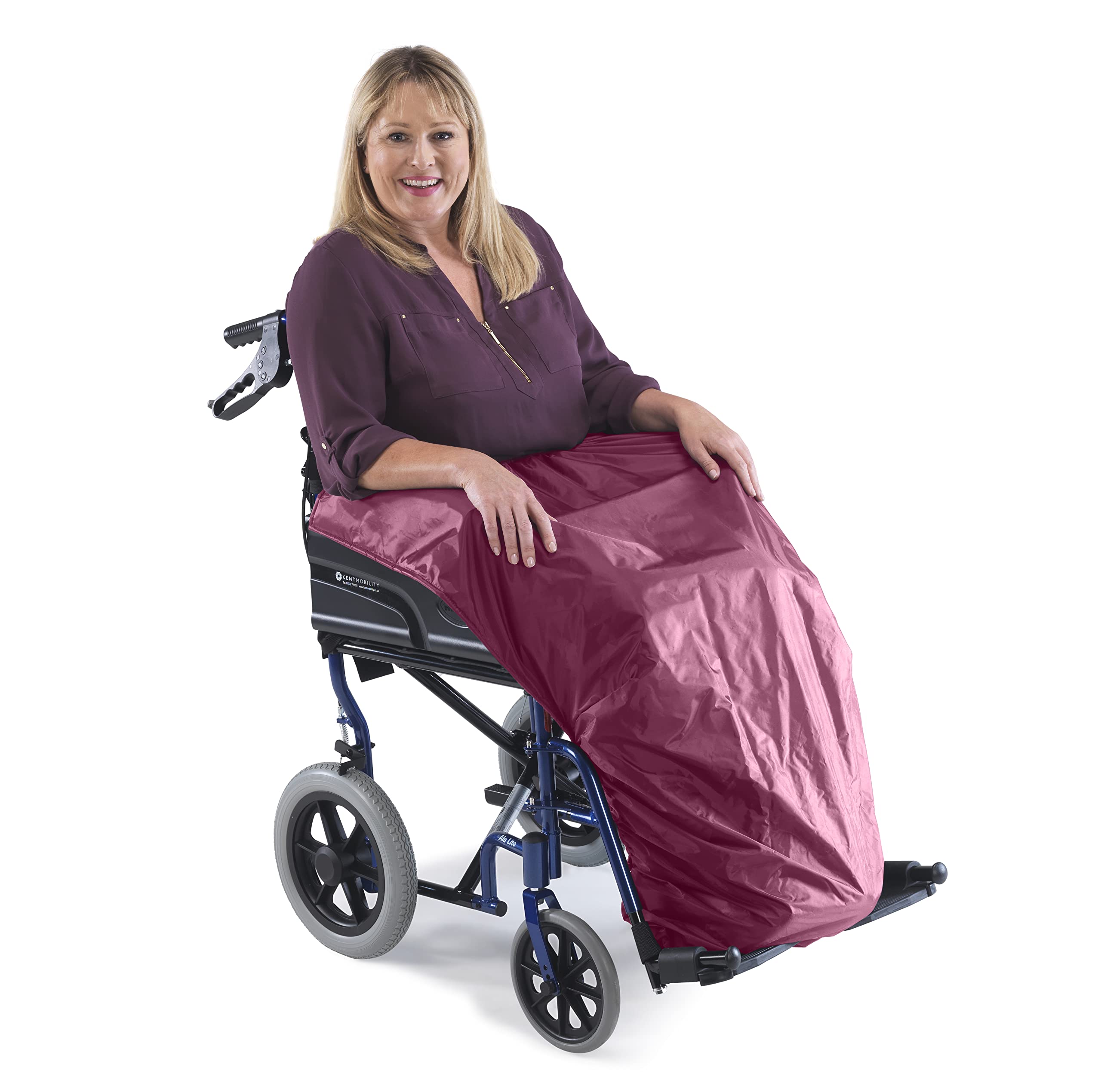 Lifeswonderful - Wheelchair Apron Cover - Waterproof Protection for Lower Body and Legs - Burgundy