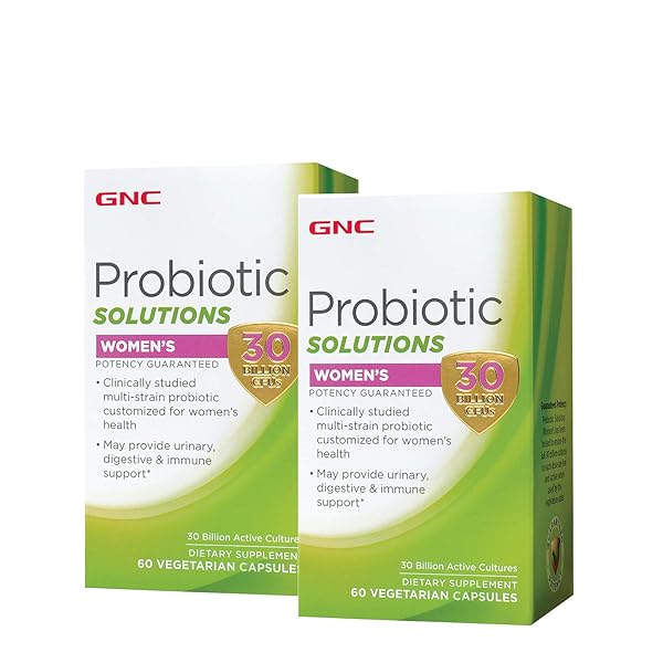 GNC PROBIOTIC SOLUTIONS – WOMEN’S – 30 BILLION CFUS – TWIN PACK