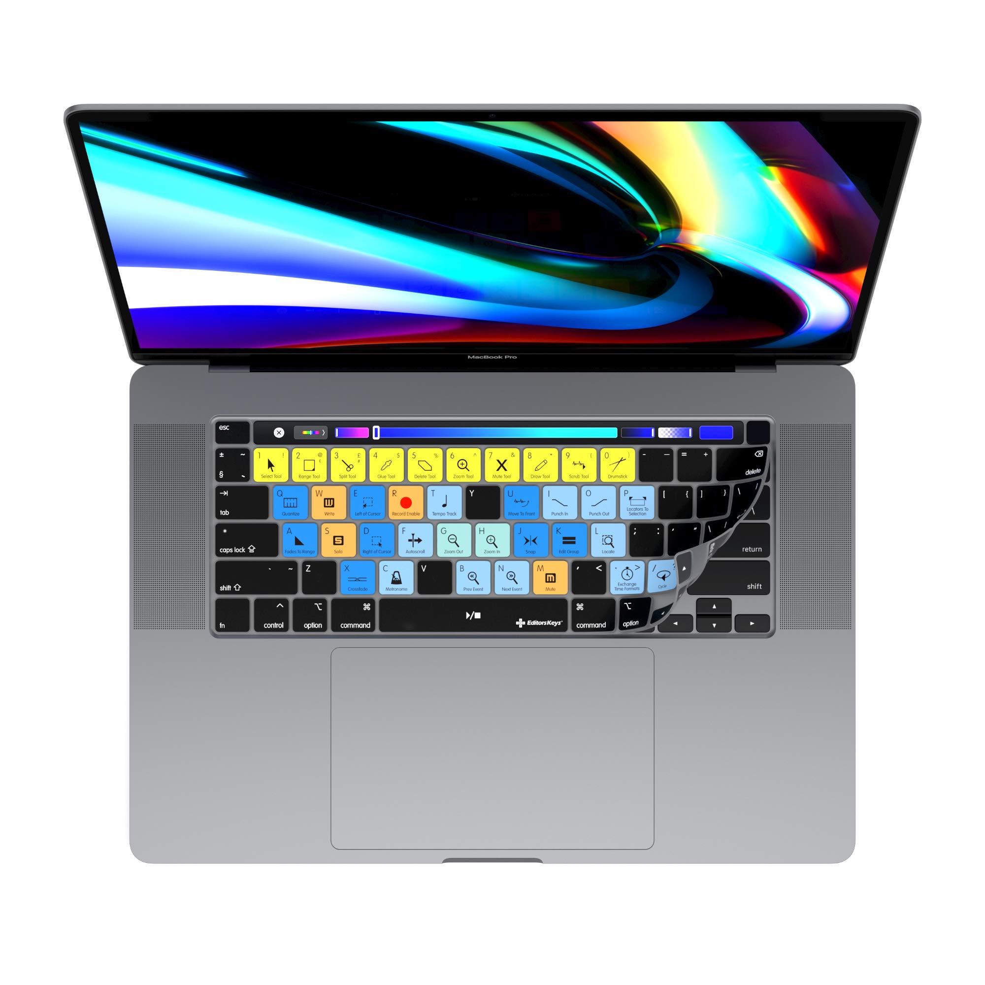 Keyboard Cover designed for Steinberg's Cubase for 13" & 16" MacBook Pro 2020+ | Cover by Editors Keys | Will not fit other MacBook models