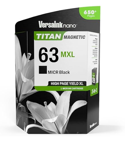 Amazon.com: DoorStepInk 63XL Black MICR Remanufactured Ink