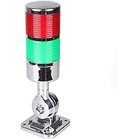 Lumière Colonne Signalisation Industrielle LED LUBAN - 2 Couches, 110V/220V, Rotative, Fixe/clignotante