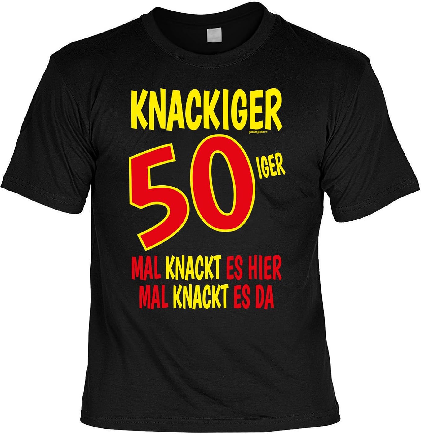 50 Jahre Geburtstag Herren TShirt Geschenk zum 50. KNACKIGER 50iger Bedruckt lustiges Sprüche