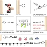 2mm Garden Wire 50m 304 Stainless Steel Cable Kit with M5 Turnbuckle view 2