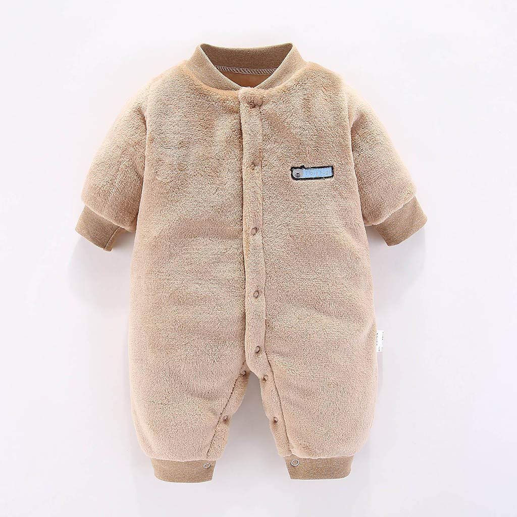 Labiuo Combinaison De Neige Bebe Garcons Filles Hiver Pyjama Manches Longues Peluche Manteau Epais Hiver Chaud Grenouilleres Barboteuse Bebe Sac De Couchage Combinaisons Fleece Barboteuse Garcon Vetements Mer Et Natation Dwteam In