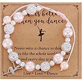 Kivosliviz Dance Recital Gifts Ideas Bracelet for Women Teens Dancer Dance Team Dance Bracelet
