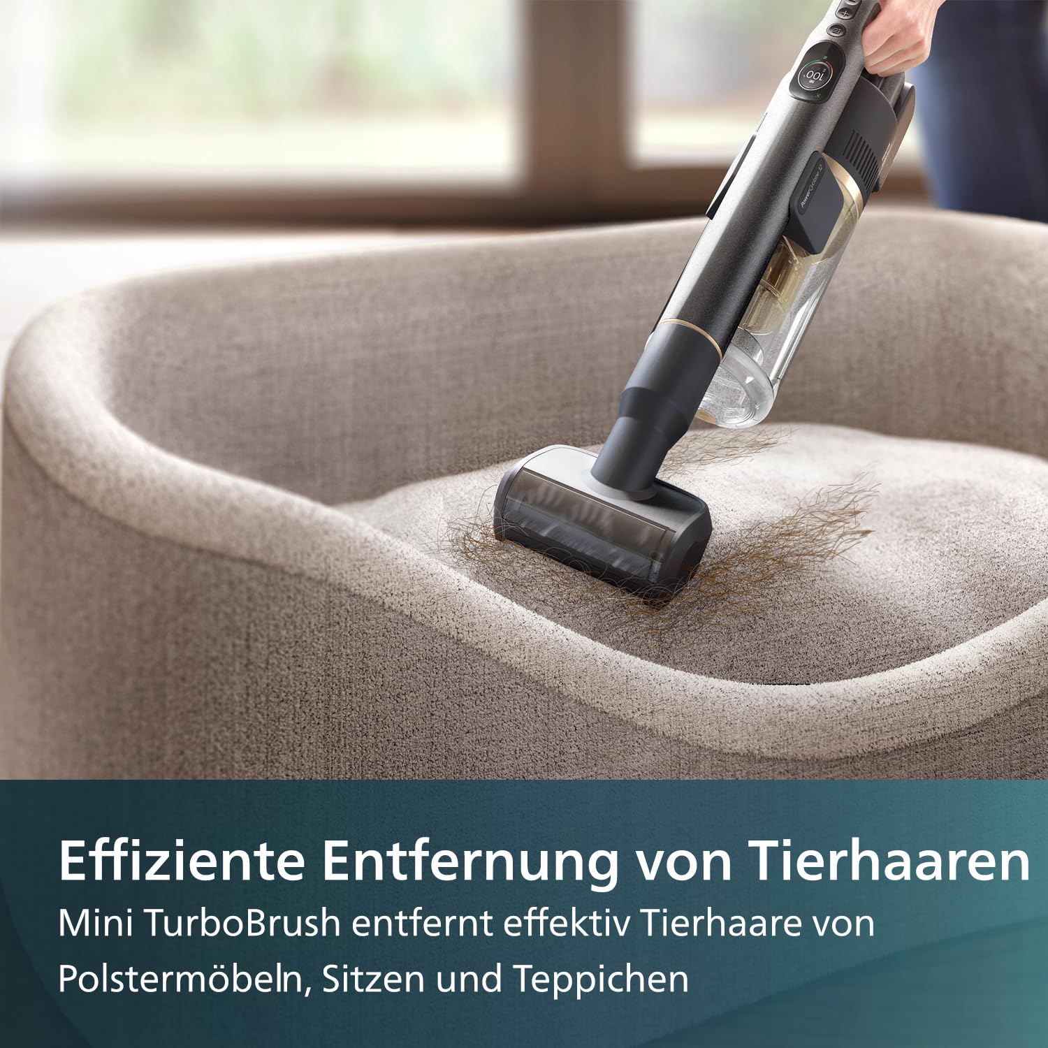 Philips Original Mini TurboBrush für kabellose Staubsauger der Serien 7000 & 8000, Reinigt weiche Oberflächen schnell, Kompakt und effektiv, Für: XC7053, XC7055, XC7057, XC8055, XC8057 (XV1684/01) 3