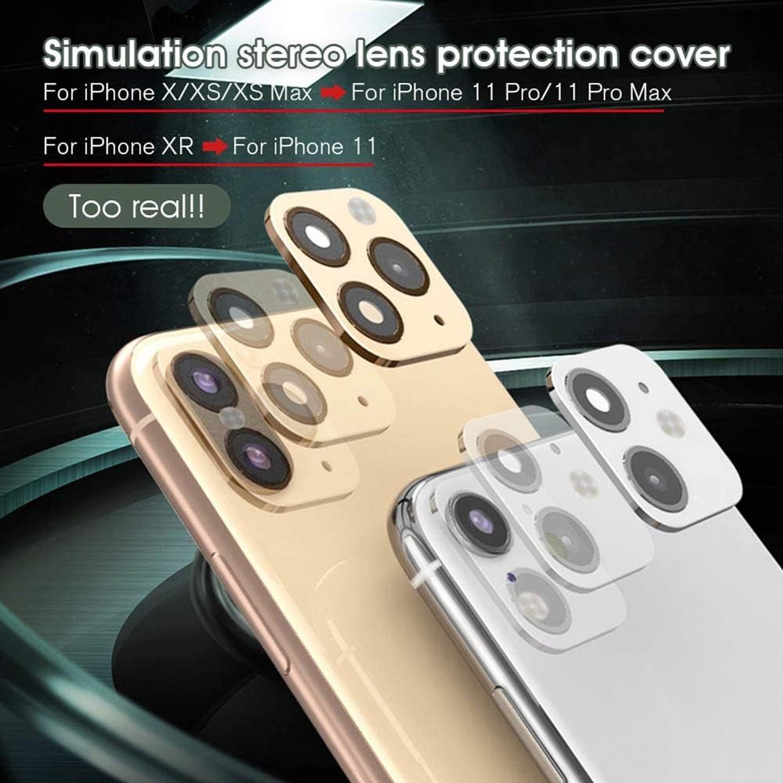 Mua Convert iPhone XR/X iPhone 11/11 Pro/11 Pro Max Lens Sticker ...
