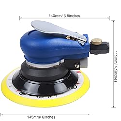 YELWAY 6" Air Palm Random Orbital Sander, Dual