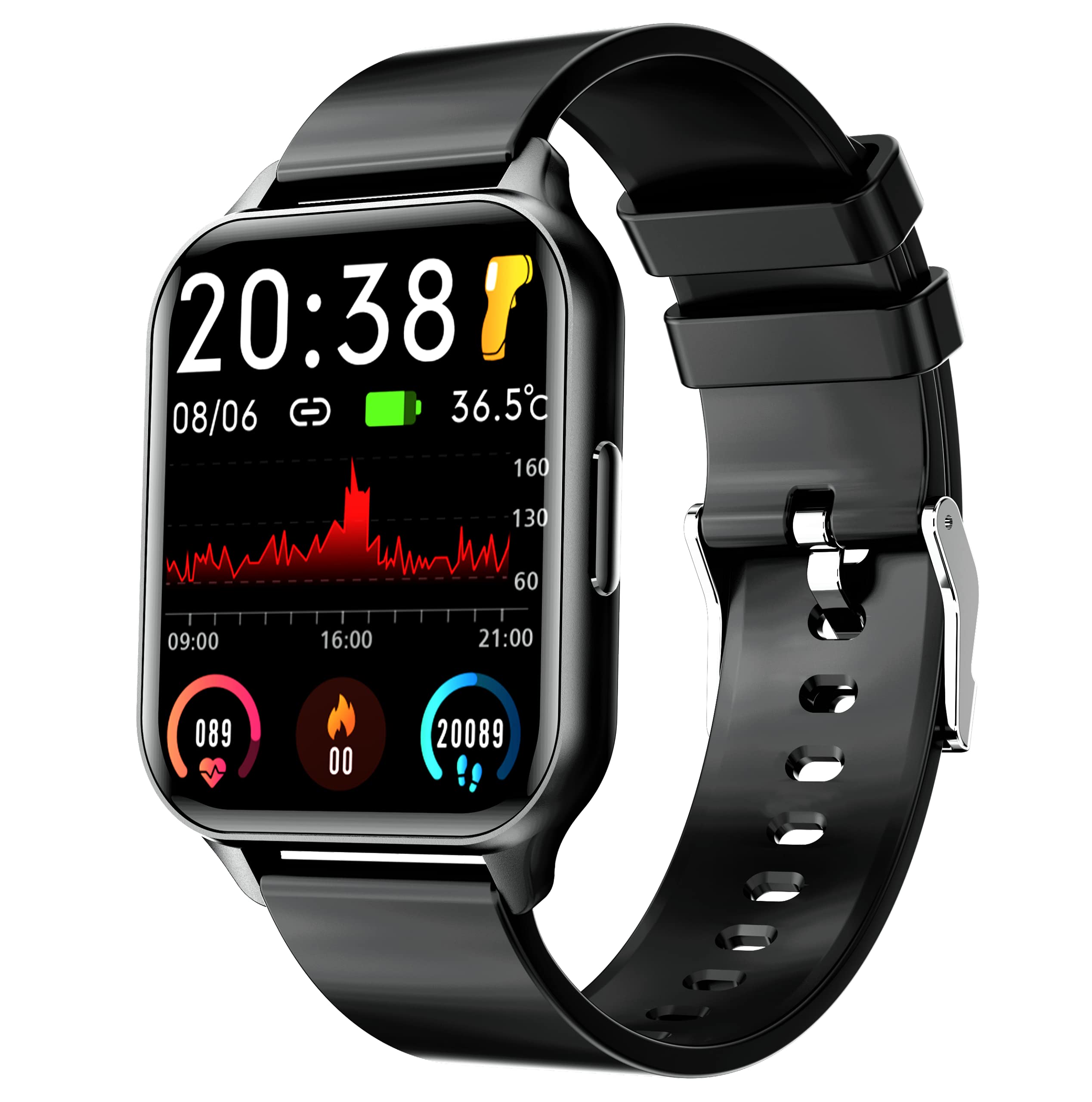N3 ZELEK Pulse Oximeter Smart Watch Blood Pressure Monitor Fitness Tracker Smart Band LARGE BATTERY Waterproof 50m Full Touch Screen Heart Rate Monitor Activity Tracker Sleep Monitor Women Smartwatch