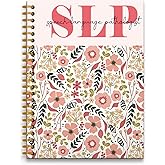 RUNMESS Slp Gifts Notebook Journal, Speech Therapy Language Pathologist Gifts, Speech Language Pathologist Notebooks for Work, Slp Journaling Notebooks for Women, Spiral Notebook,160 Pages