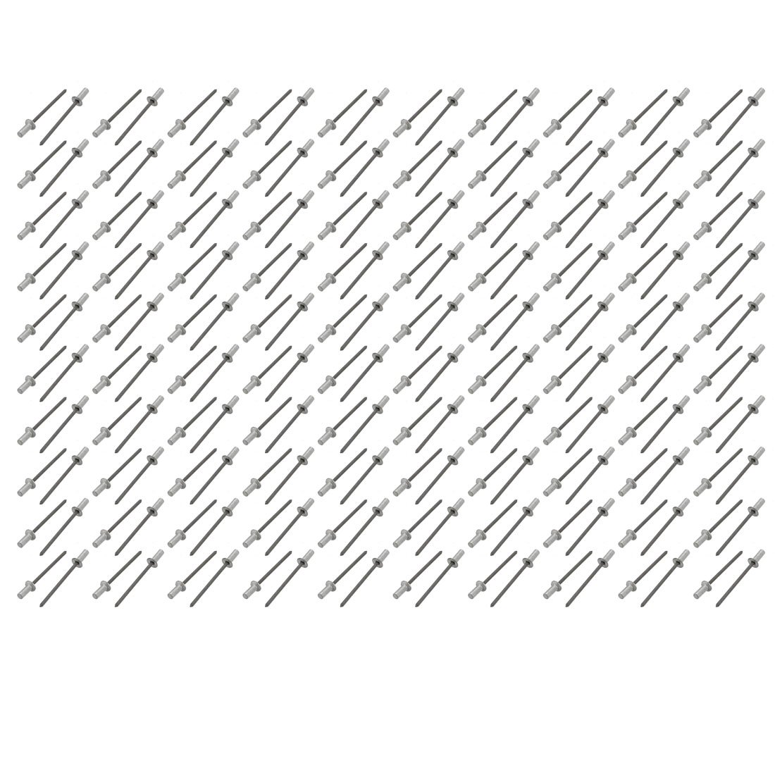 Sourcingmap 3.2mmx9mm Aluminum Countersunk Head Closed End Blind Rivets Fastener 200pcs