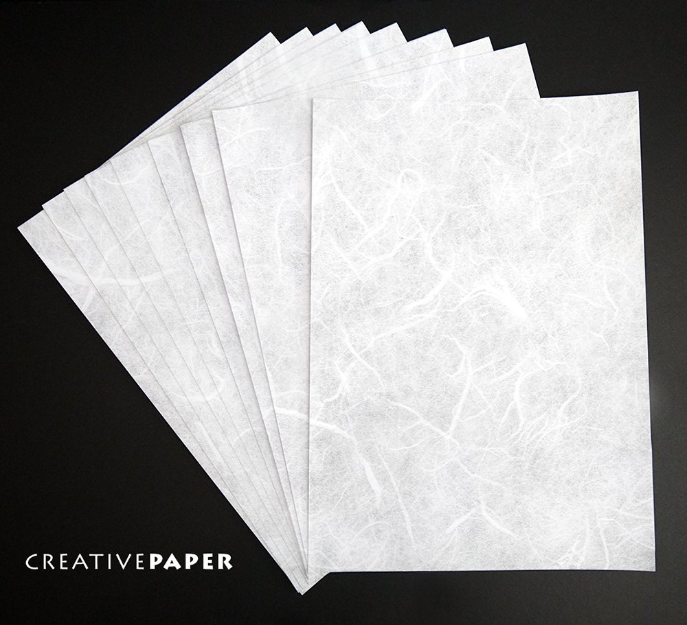 10 folios Papel de arroz imprimible A4120g Costura y manualidades Hogar y cocina futakuchi