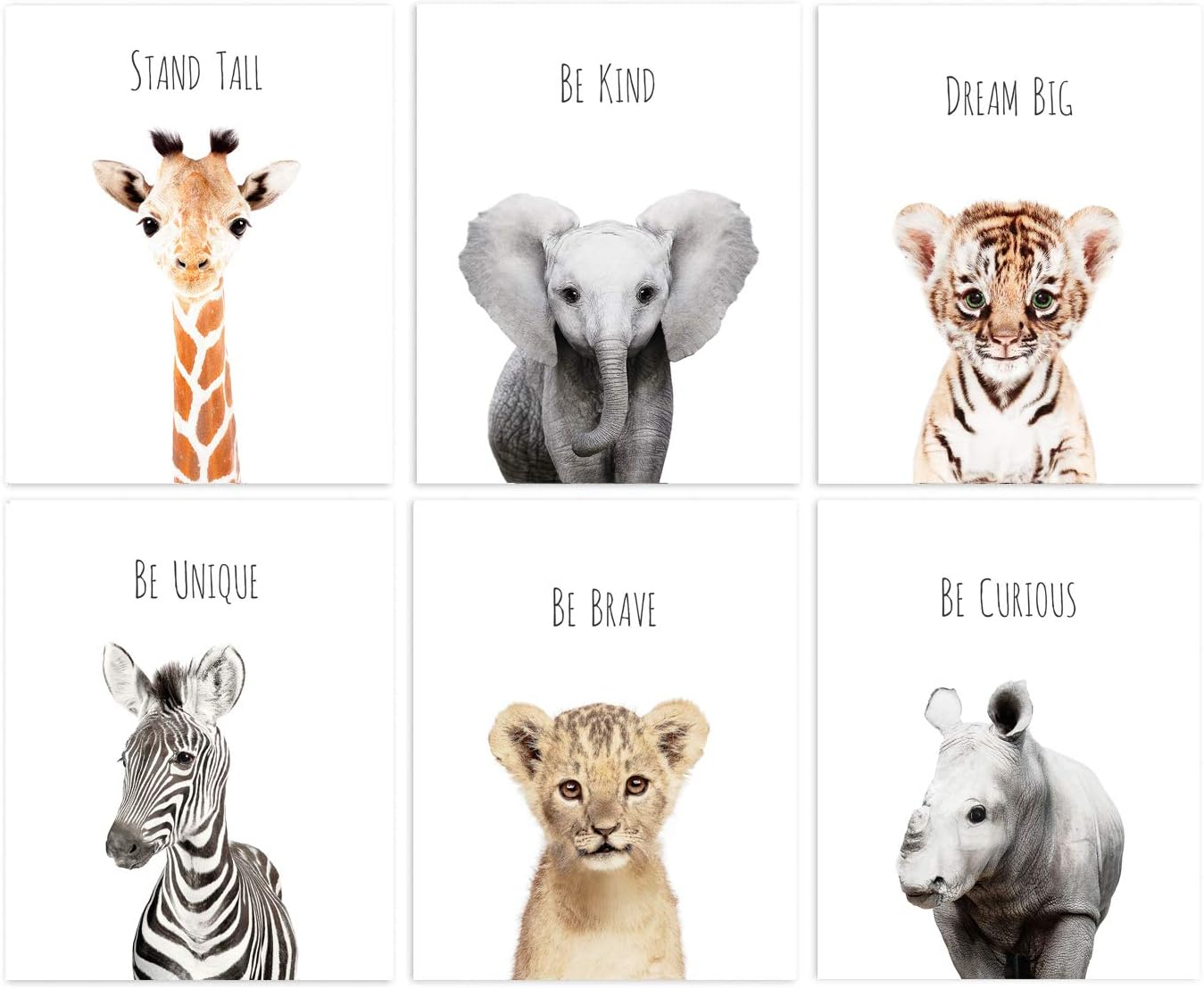 L'AMOUR fou Set of Baby Animal Nursery Prints 8