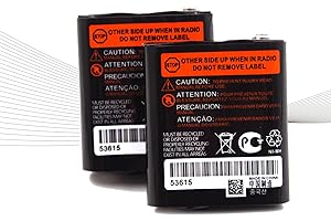 Lunggwey (2-Pack) 3.6V 1000mAh Rechargeable Battery Compatible with KEBT-071A, KEBT-071B, KEBT-071C, KEBT-071D, 53615, Talkabout T4800, T4900, T5000, T5800, T9500R Two-Way Radios