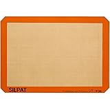 Silpat Premium Non-Stick Silicone Baking Mat, Petite Jelly Roll Size, 8-1/4 x 11-3/4, AE295205-01,Orange