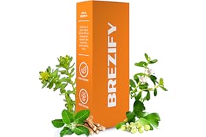 Brezify Herbal Diffuser Pen with Ashwagandha, Bacopa, Rhodiola – Natural Smoking Alternative for Clearer Breathing & Relaxation | Up to 600 Uses (Spearmint)