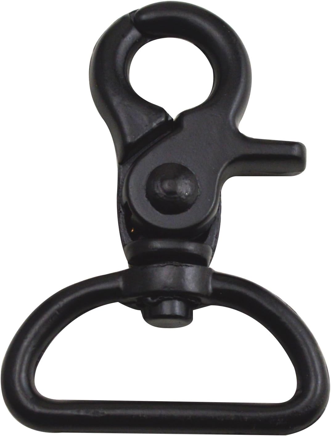 Wuuycoky Black 1" Inner Diameter D Ring Pliers Buckle Lobster Clasps Swivel Snap Hooks Pack of 30