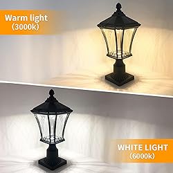 SCNYCUL Solar Post Lights Dusk to Dawn Outdoor