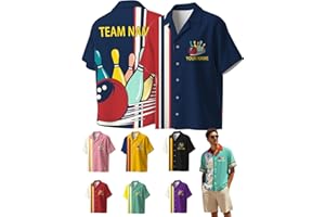Custom Bowling Shirts Personalized Bowling Jerseys Unisex with Names Customized Bowling Team Shirt