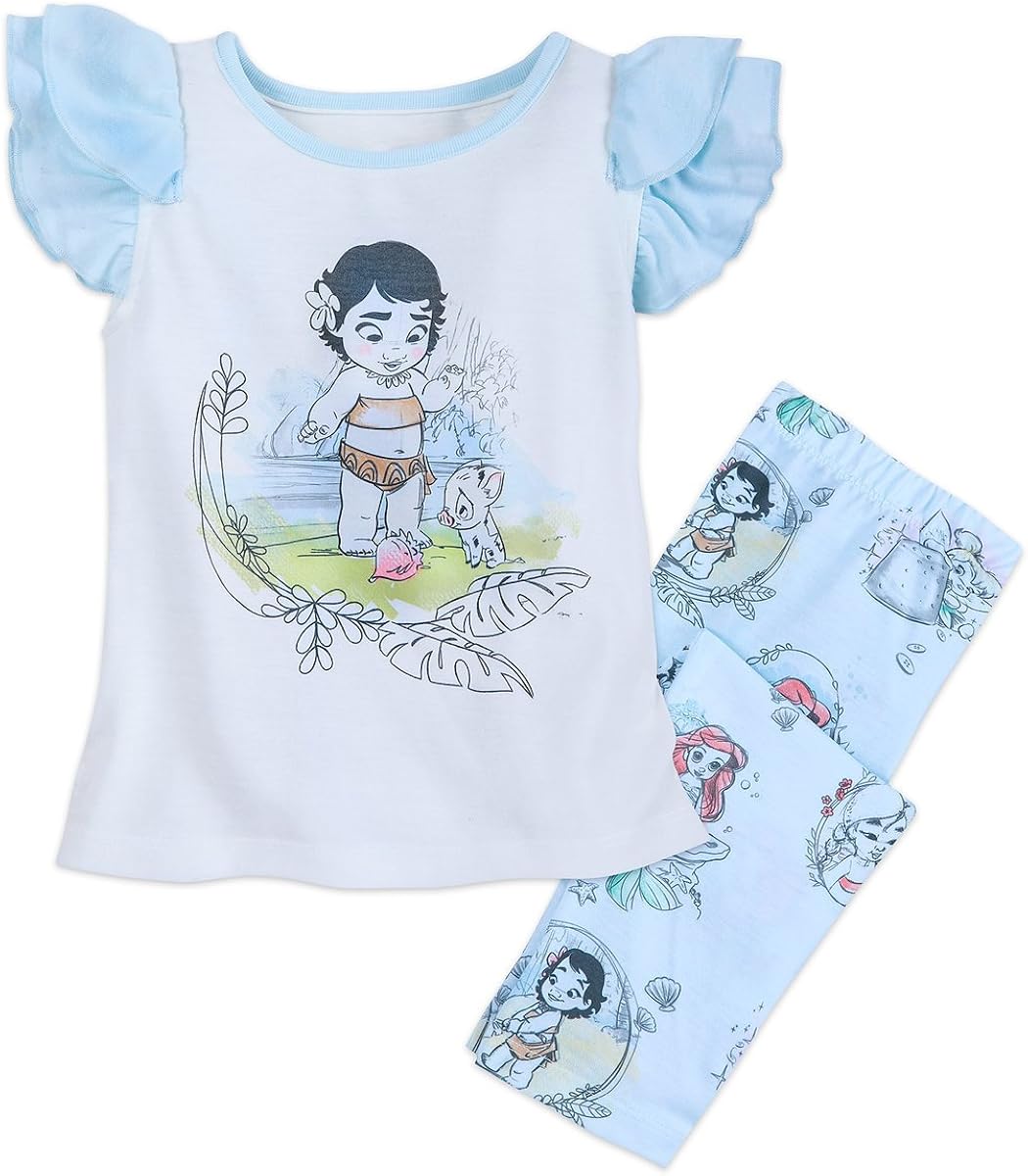 Amazon ディズニー アニメーターコレクション パジャマ 上下セット アイボリー 水色 日本未発売 ｕｓディズニーストア 並行輸入品 ディズニー 服 130 ｕｓサイズ7 8 パジャマ 通販
