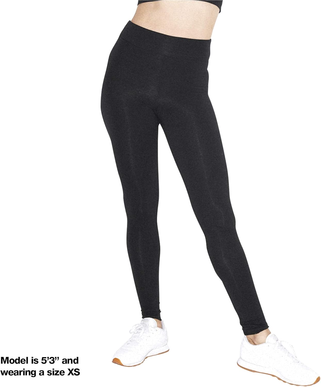American Apparel Women's Cotton Spandex Jersey High-Waist Leggings at  Women’s Clothing store