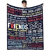 REETOOK Friends Blanket for Men, Birthday Gifts for Best Friend,Cozy Friendship Blankets Gifts for Men Him, Warm Blanket for Friendship for Birthdays Gifts for Christmas Thanksgiving 50x60in