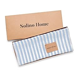 Solino Home Stripe Linen Table Runner 48 inch
