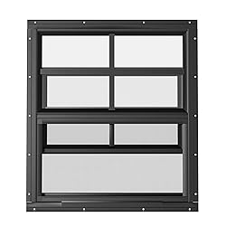 WRISIN 2 Pack Shed Windows 24" W x 27" H Flush