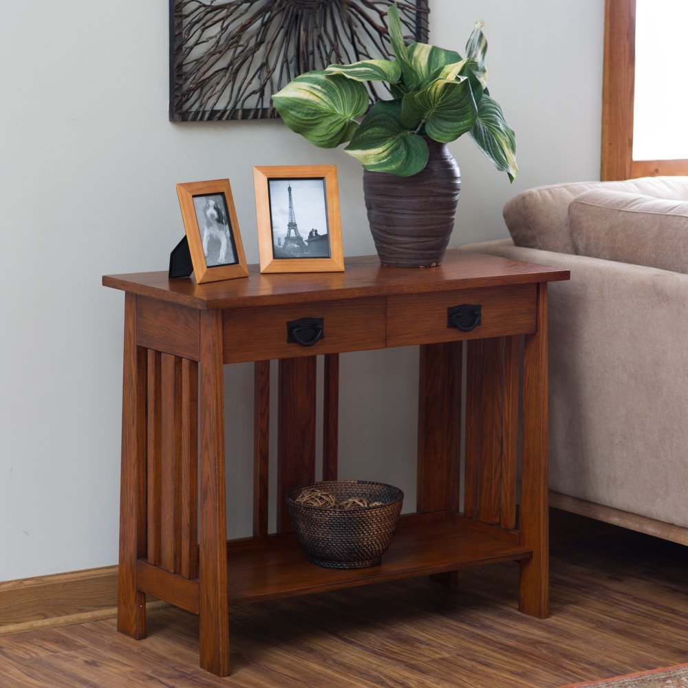 Best leick mission hall console table