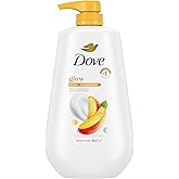 Dove Body Wash with Pump Glow Mango & Almond Butter For 24hr Lotion-Soft Skin Moisturizing Skin Cleanser with No Sulfates No Parabens 30.6 oz