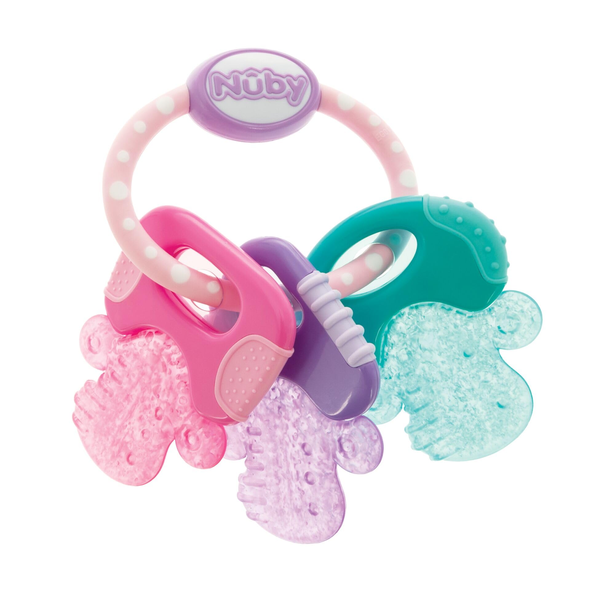 Nuby UK Ice Bite Teether Keys, Pink