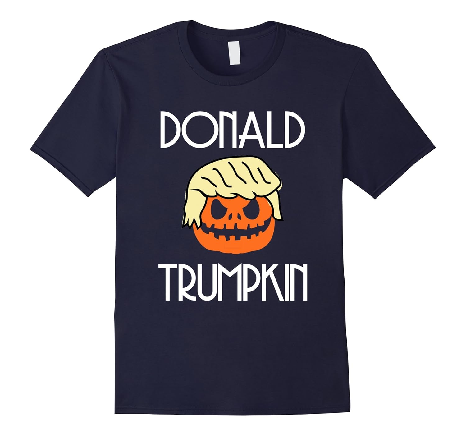 Donald Trumpkin Funny Halloween T Shirts For Men Women Kids-Rose