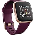 Fitbit Versa 2 Health and Fitness Smartwatch with Heart Rate, Music, Alexa Built-In, Sleep and Swim Tracking, Bordeaux/Copper