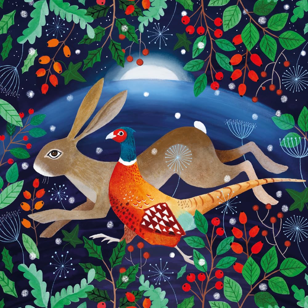 Museums & Galleries Christmas Cards Pack of 8 - Dashing Through the Snow - Eco-Friendly & Recyclable