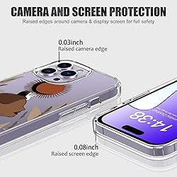 LUHOURI for iPhone 15 Pro Max Case with Screen