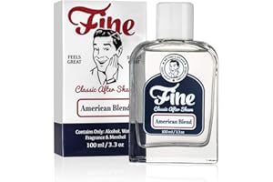 Mr. Fine Men's Aftershave - American Blend Fragrance, Soothing & Toning Post Shave Balm, Calms Razor Burn, Classic Barbershop Feel, Alcohol-Based Formula, Gentle for All Skin Types, 100ml