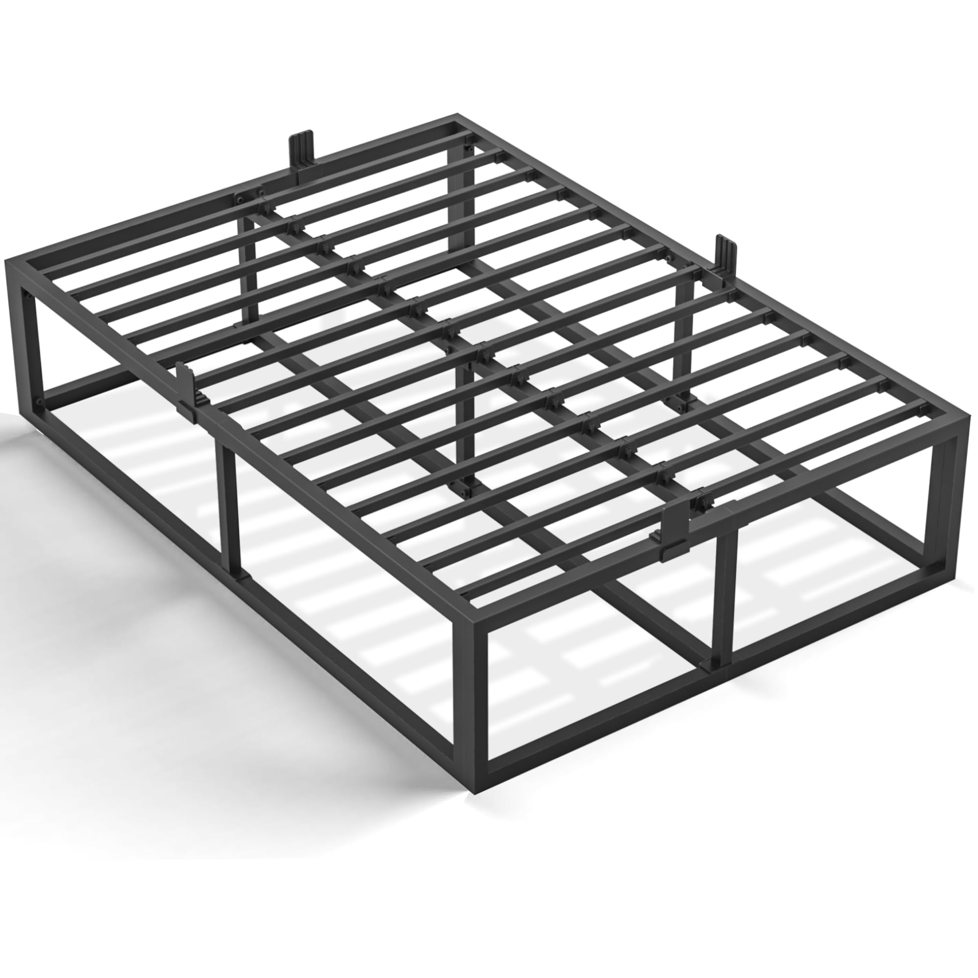 Photo 1 of ***FACTORY SEALED***Bilily 18 Inch Queen Bed Frame with Steel Slat Support,Heavy Duty Metal Platform Bed Frame Queen Size Mattress Foundation,No Box Spring Needed,Easy Assembly,Noise Free,Black