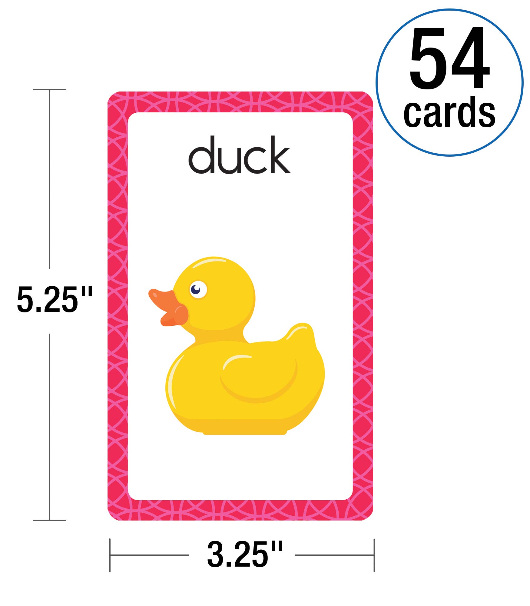 Carson Dellosa 54 Phonics Flash Cards, Sight Words Flashcards for Kids Ages 4 and Up, High Frequency Vocabulary Preschool and Kindergarten Learning Activities, Toddler Stocking Stuffers