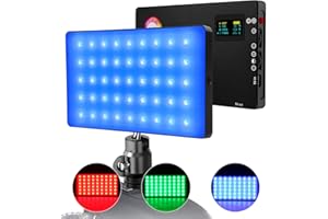 Camera Light LED Video Light LituFoto Photography Light with OLED Display Screen Built-in Lithium Battery for Video Shooting 