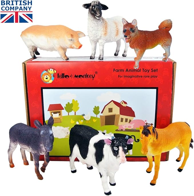 plastic farmyard animals