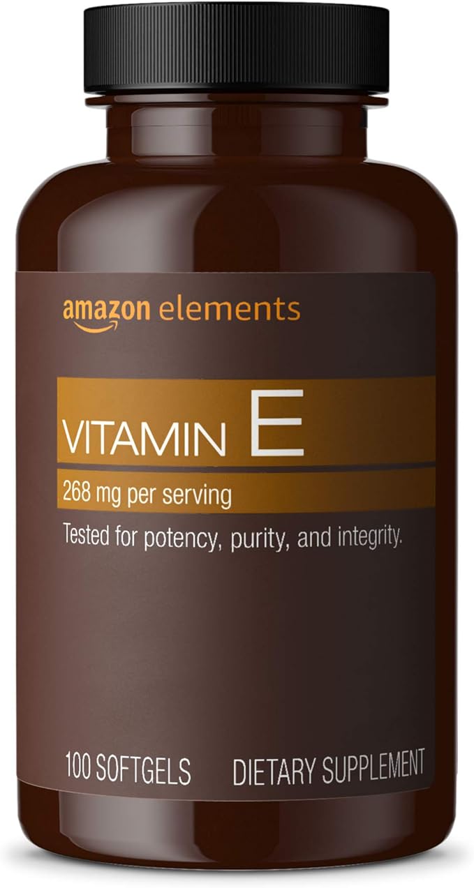 Amazon Elements Vitamin E, 400 IU, 100 Softgels, more than a 3 month