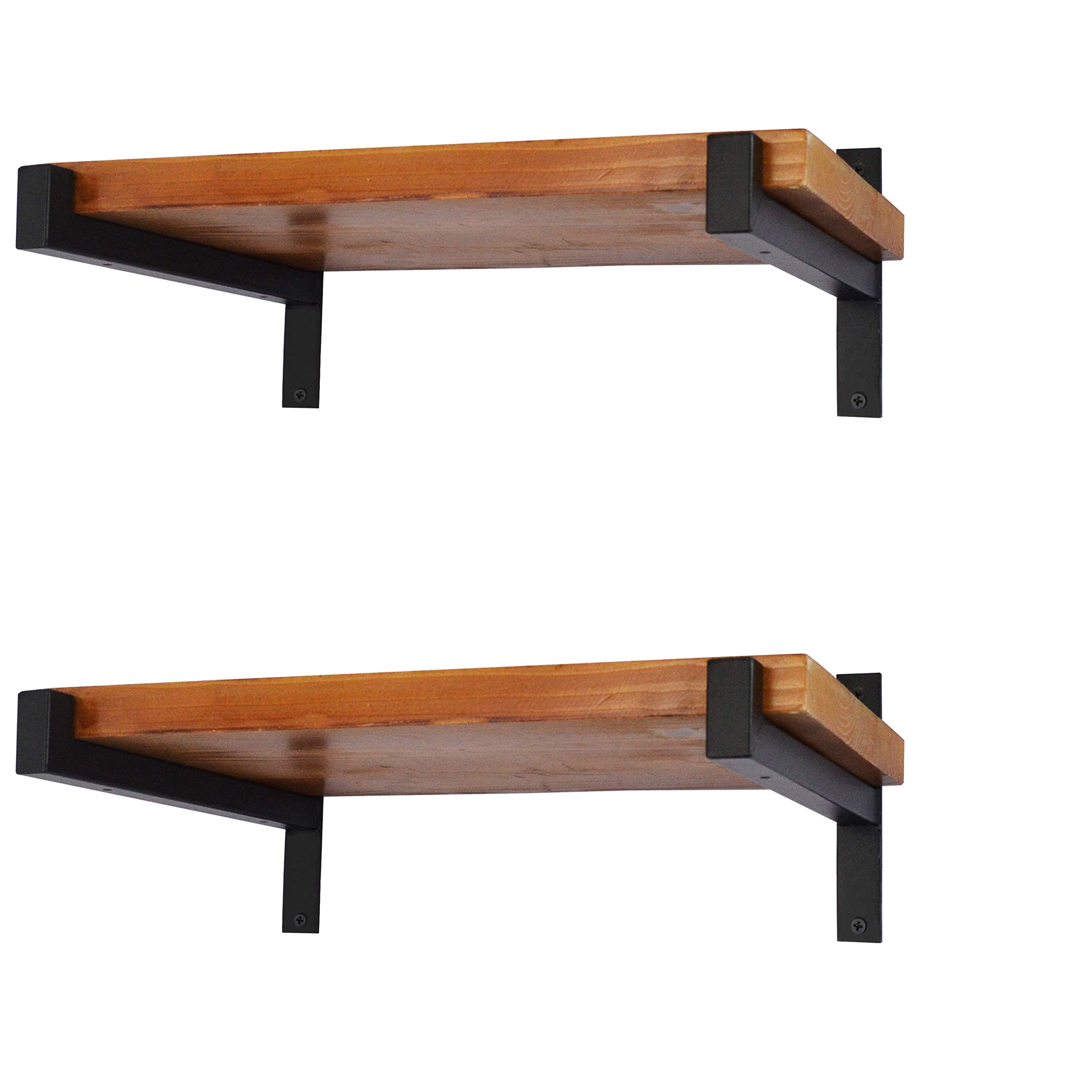 EZYDECOR 4 Pcs 12-Inch Heavy Duty Shelf Brackets Wall Mounted Industrial Metal Shelving Supports with Lip (300mm/12-Inch)