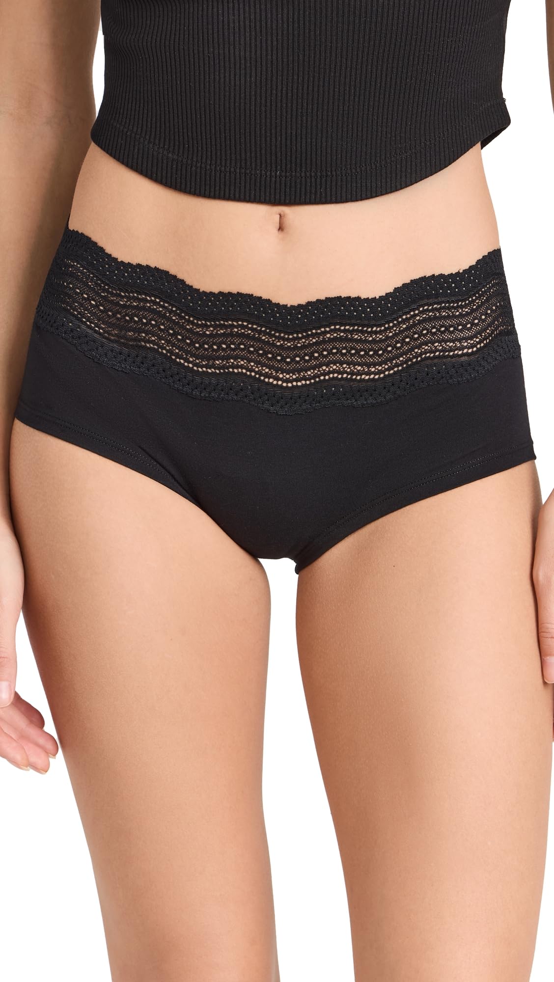 Photo 1 of Cosabella Women's Boyshorts, Black, M