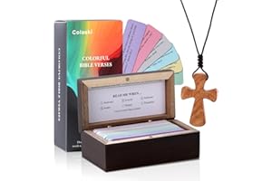 COLASKI Bible Verse Cards Box Set, Upgrade Color-Coded Bible Verses in a Jar, Read Me When Bible Verses Box for Daily Encouragement, Prayer & Reflection, Christian Bible Gifts For Women and Men