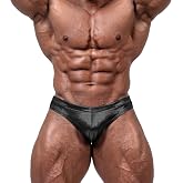 Penveer Men Bodybuilding Posing Trunks, Classic Physique, Stretch Waistband | Classic Black Finish Provides A Clean, Professional Look For Bodybuilding Competitions And Posing Sessions