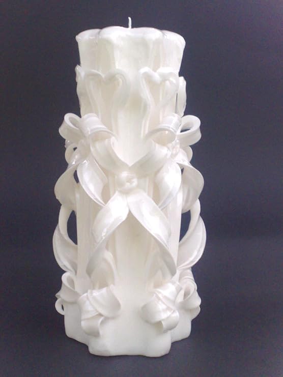 WasiWax Handcrafted Wedding Carved Candles (Eternity) Amazon.co.uk