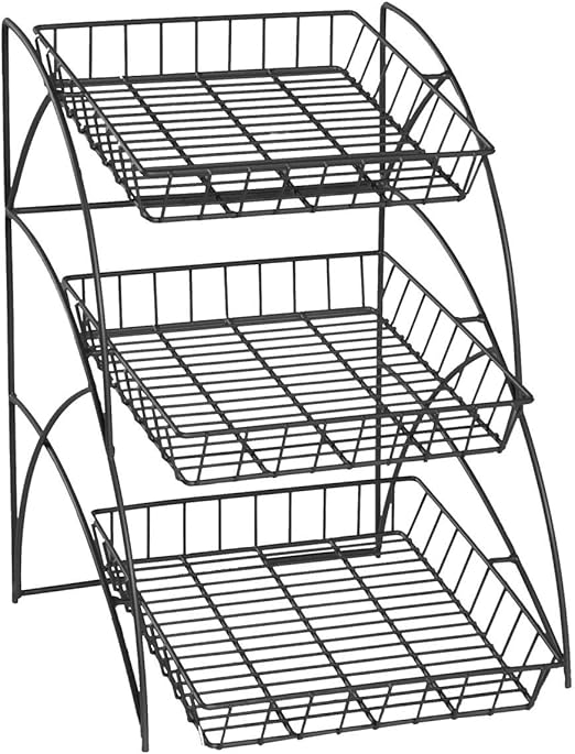 Amazon Com Displays2go Countertop Space Saving Wire Rack With 3