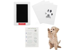 Green Pollywog | Extra-Large Clean Touch Inkless Ink Pad for Pets | Paw/Nose Prints for Dogs & Cats Non-Toxic | Paw Print Stamp Kit | Dog Paw Print Kit | Cat Footprint Keepsake (1-Pack)