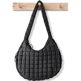 Puffer Tote Bag for Women Large Quilted Crossbody Bag Quilted Carryall Bag Soft Puffy Hobo Handbags Puff Purse Shoulder Bag